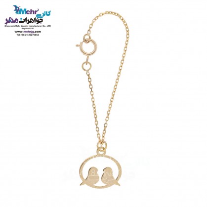 Gold Watch Pendant - Bird and Cage Design-MW0244